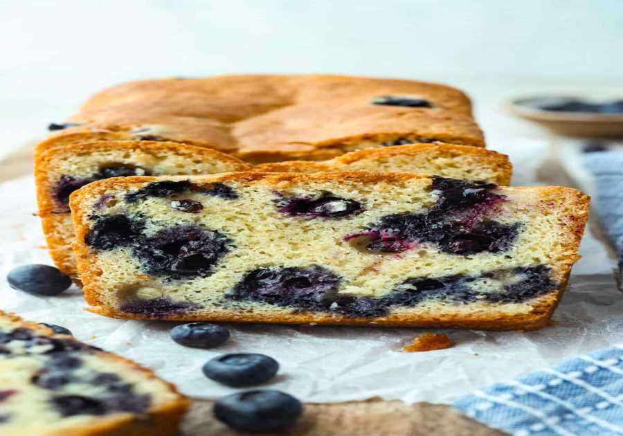 5 Component Blueberry Bread