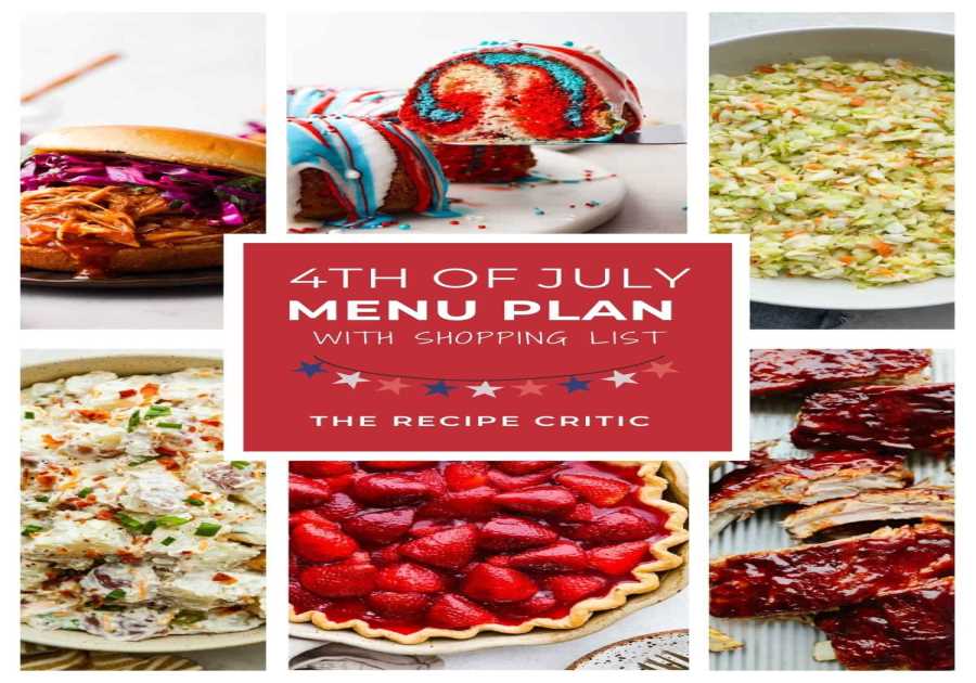 Fourth of July Food Selection Strategy