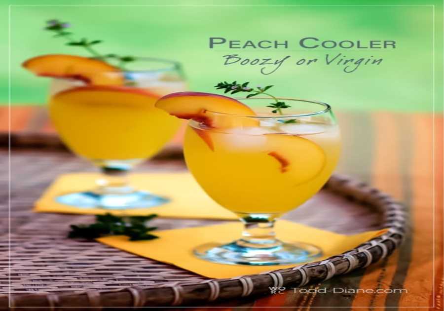 Boozy Peach Coolers-- Refreshingly Summertime