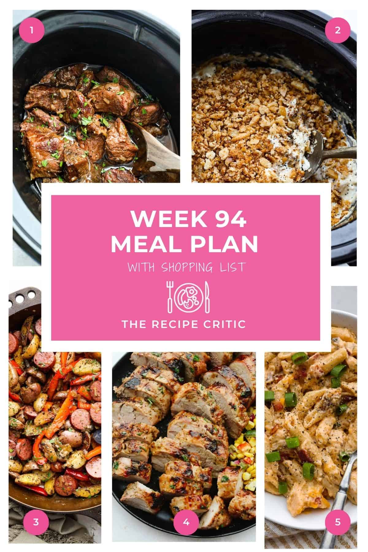 Weekly Meal Strategy # 94.
