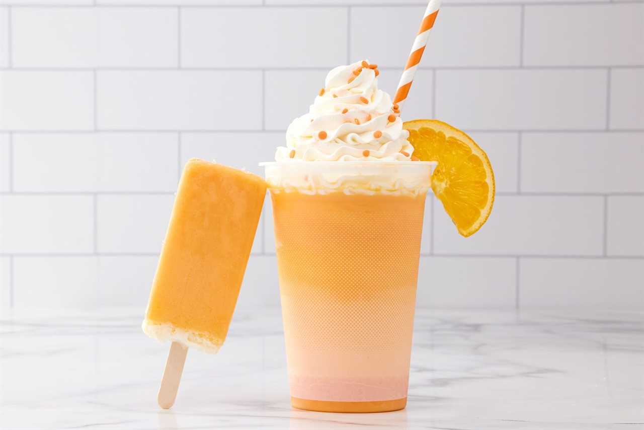 f'real Orange Creamsicle Milkshake f'real by Rich's Debuts New Blender and Summer Flavors: Orange Creamsicle Milkshake and Frozen Lemonade