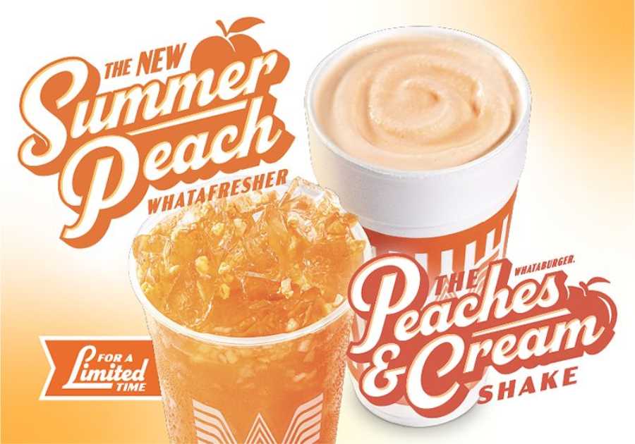 Whataburger Dishes Out a Taste of Summertime with 2 New Peachy Rewards