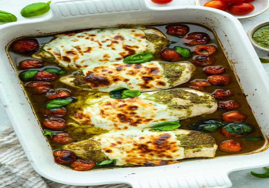 Baked Pesto Hen