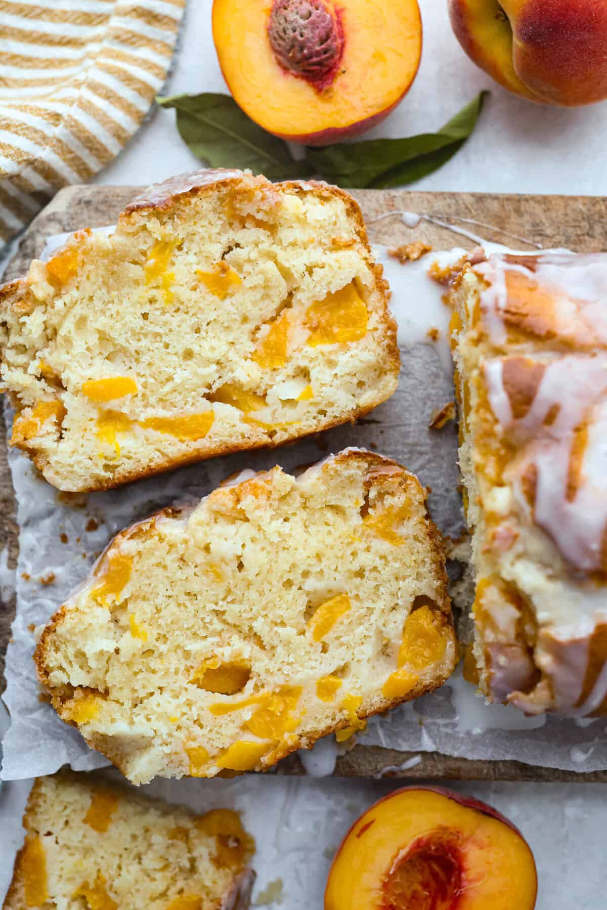 Glazed Peach Bread