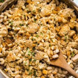 One Pan Chicken Caesar Pasta