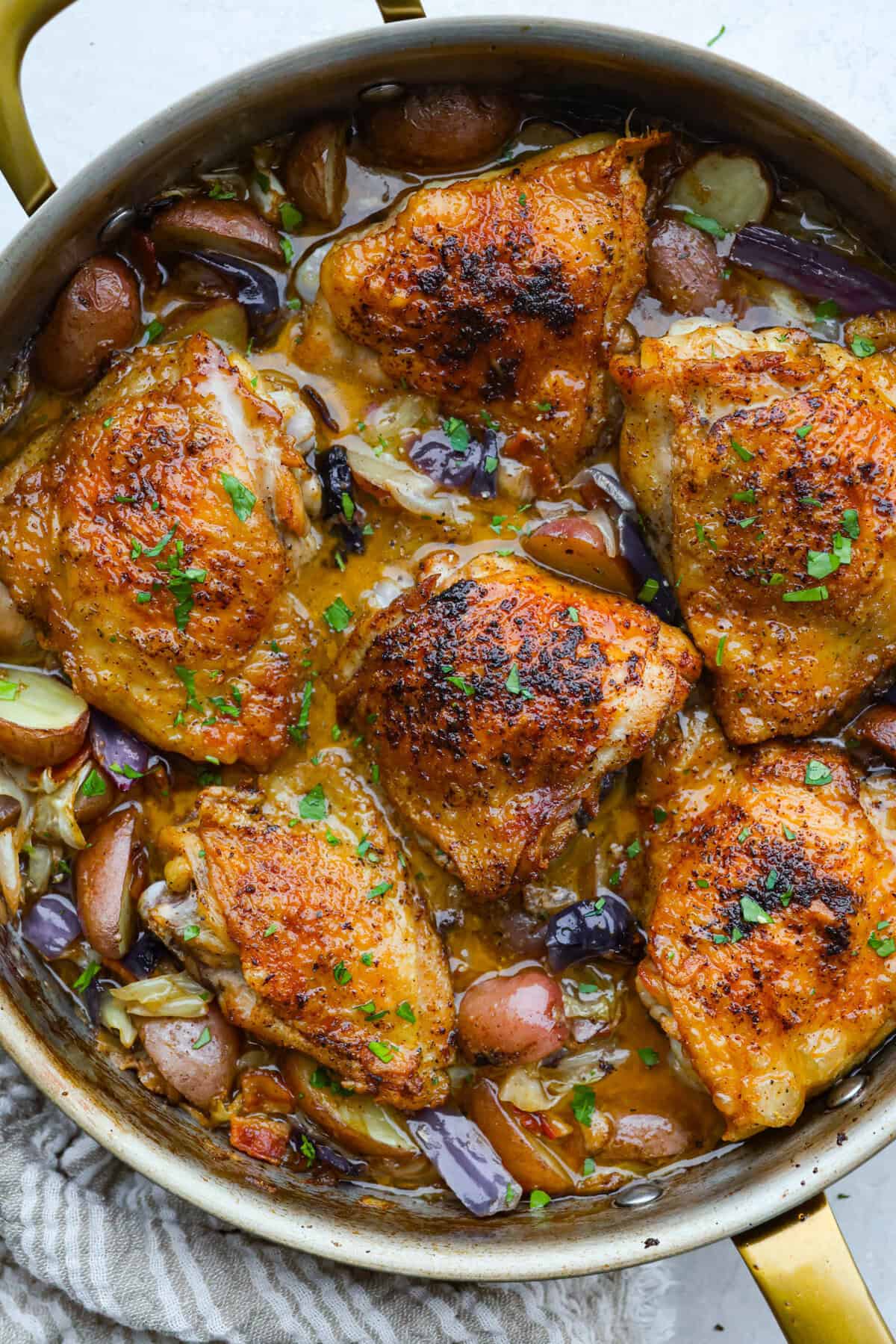 One Frying Pan Creamy Pepperoncini Hen
