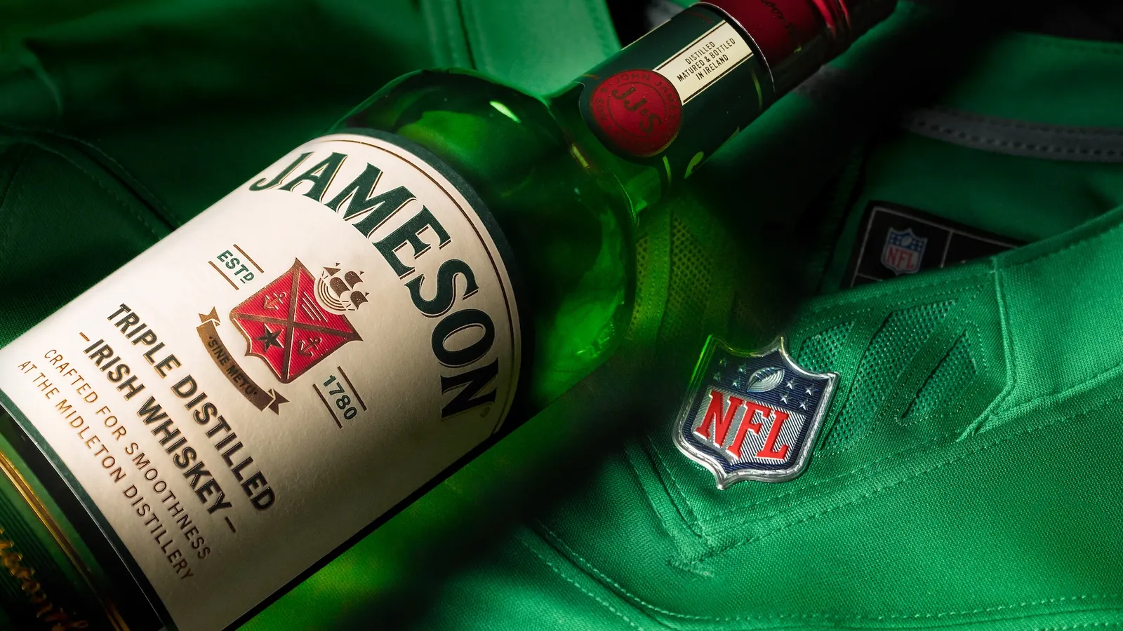 Jameson groups with NFL as global sponsor in the middle of spirits market has a hard time