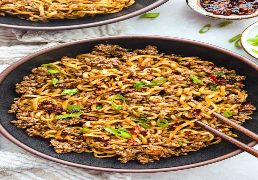 Chili Crisp Beef Ramen Noodles