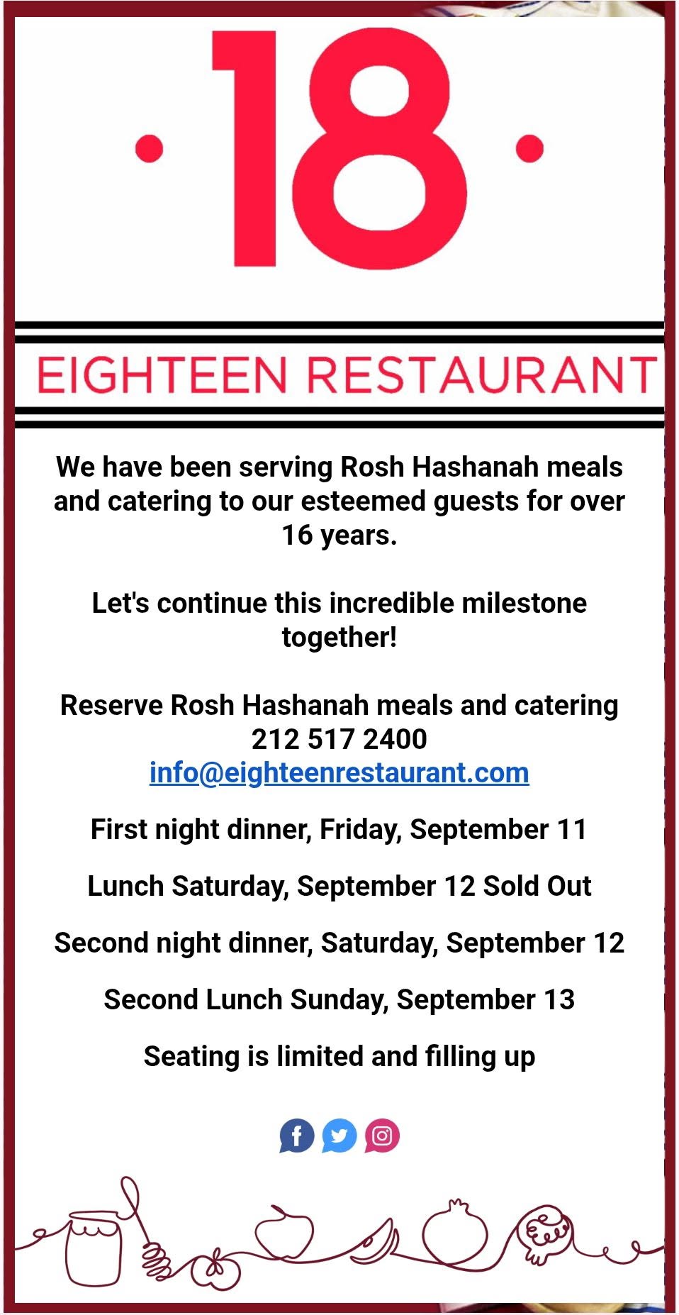 HOLIDAY MENUS