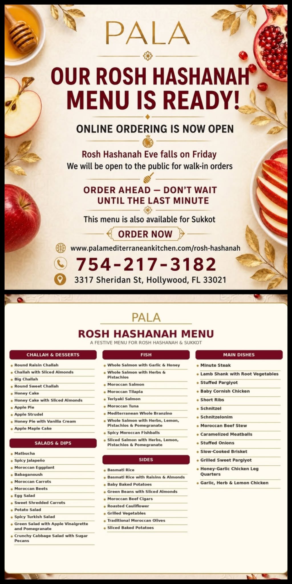 HOLIDAY MENUS
