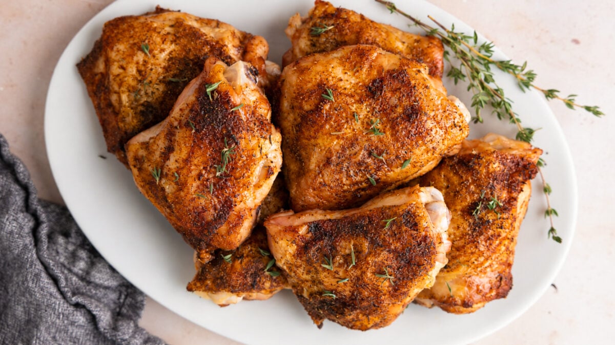Crispy Baked Hen Thighs
