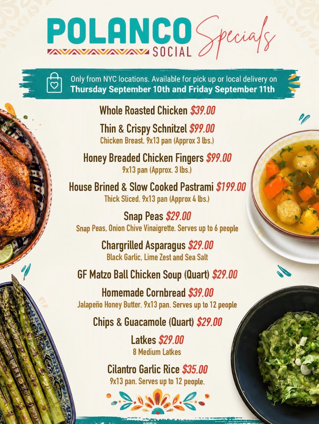Holiday Menus