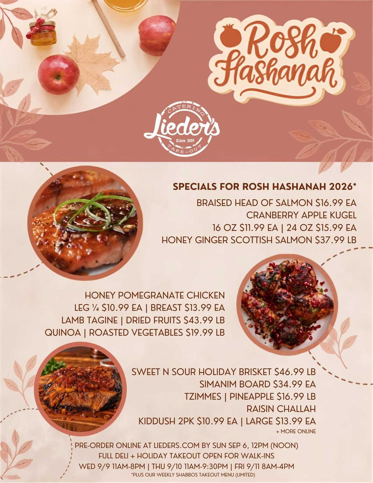 Holiday Menus