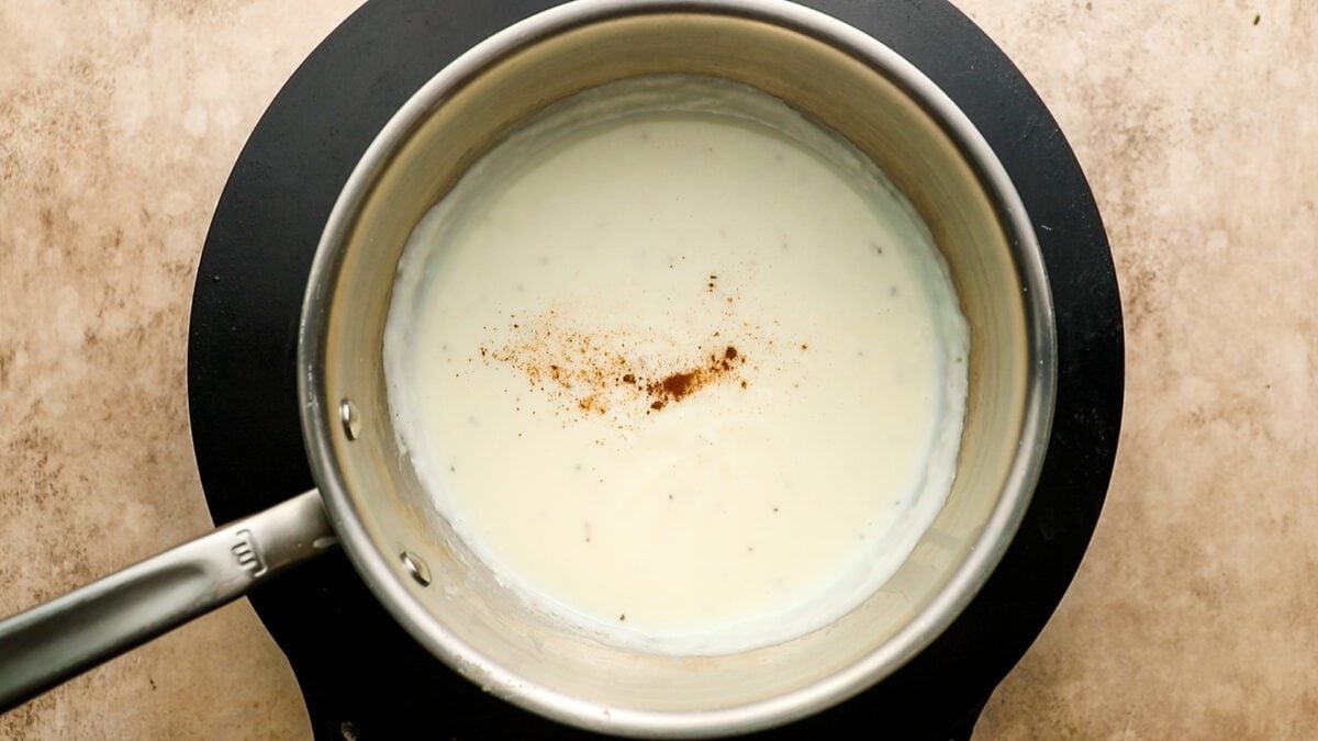 seasoning Bechamel sauce