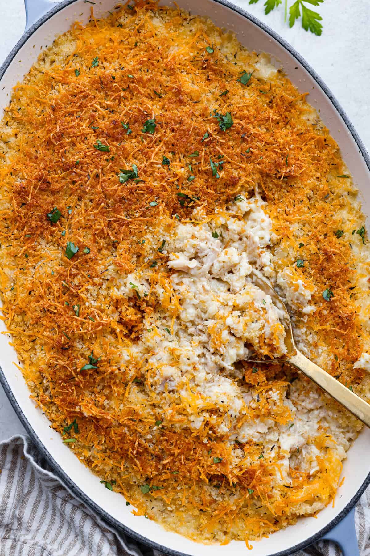 French Onion Hen and Rice Casserole
