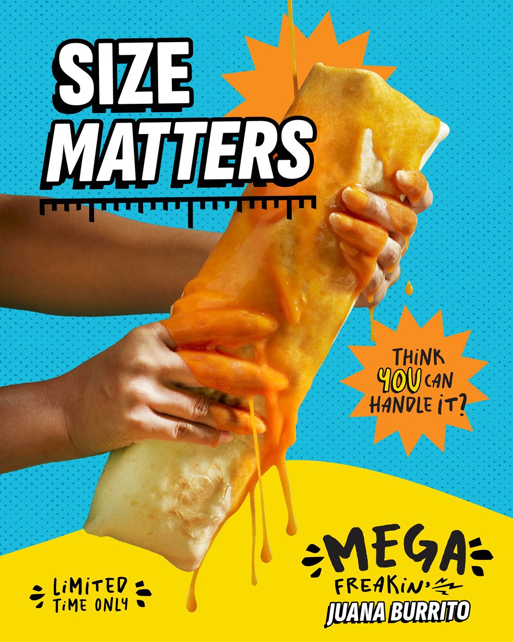 The Mega-Freakin'-Juana Burrito Redefines Size at Tijuana Flats