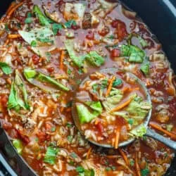 Crockpot Cabbage Roll Soup